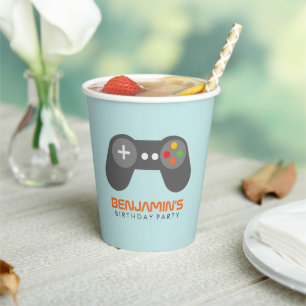 Gamer Birthday Party Paper Cup