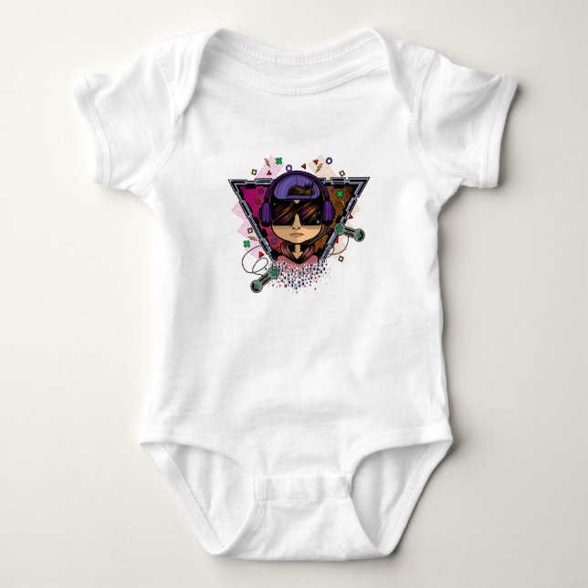 Gamer Boy Baby Bodysuit (Front)