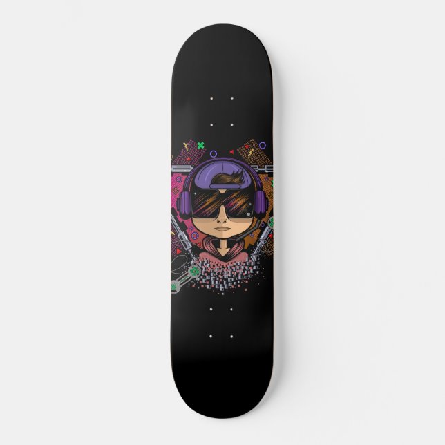 Gamer Boy Skateboard (Front)
