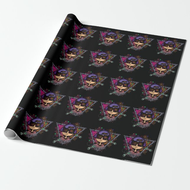 Gamer Boy Wrapping Paper (Unrolled)