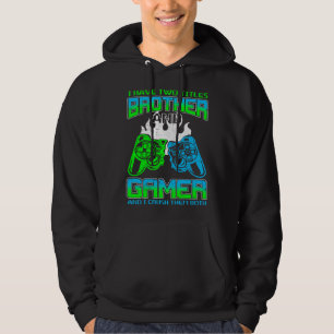 Gamer Boys Kids  Idea Video Games  Brother Gaming Hoodie