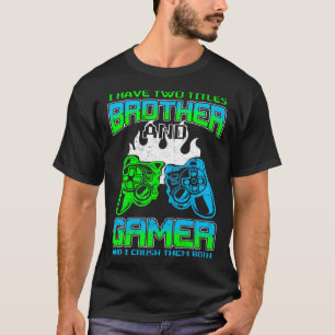 Gamer Boys Kids  Idea Video Games  Brother Gaming T-Shirt