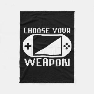 Gamer , Boys Men Women Video Gaming Is My Therapy  Fleece Blanket