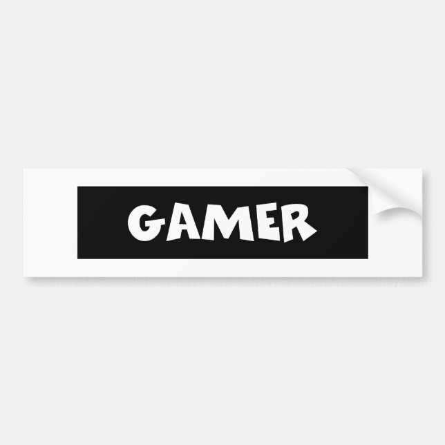 gamer bumper sticker (Front)