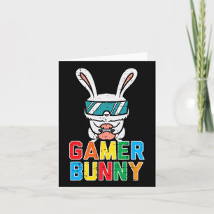 Gamer Bunny Cute Easter Video Game Gaming Boys Kid Card
