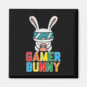 Gamer Bunny Cute Easter Video Game Gaming Boys Kid Magnet