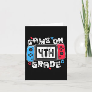Gamer Byck To School Fun Game On 4th Grade Kids Bo Card