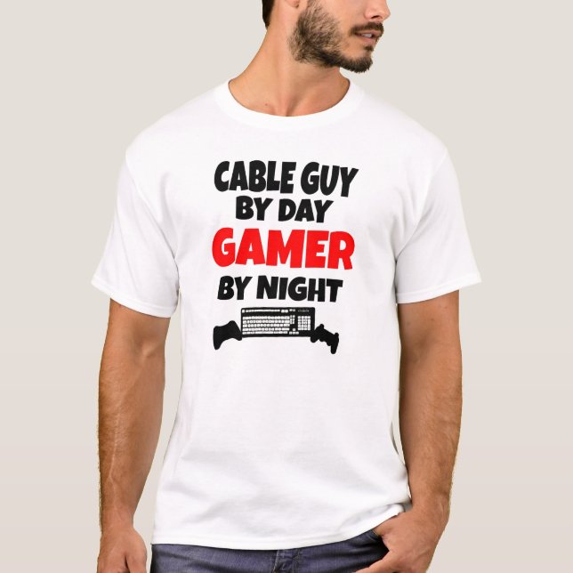 Gamer Cable Guy T-Shirt (Front)