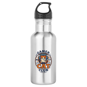 Gamer Cat Cat Mum Gift Idea - Gamer Cat Club_1 532 Ml Water Bottle