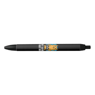 Gamer Cat Dont Bother Me Meow Funny Gaming Men Boy Black Ink Pen