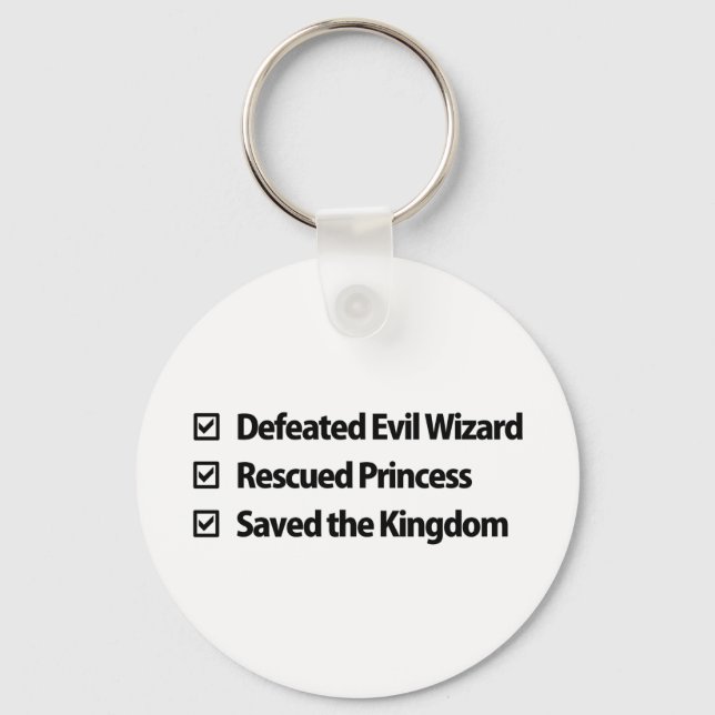 Gamer Checklist Key Ring (Front)