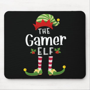 Gamer Christmas Elf Matching Pajama X-mas Party  Mouse Pad