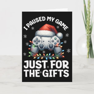 Gamer Christmas Gaming Xmas Video Games Boys Chris Card