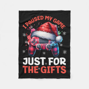 Gamer Christmas Gaming Xmas Video Games Boys Chris Fleece Blanket