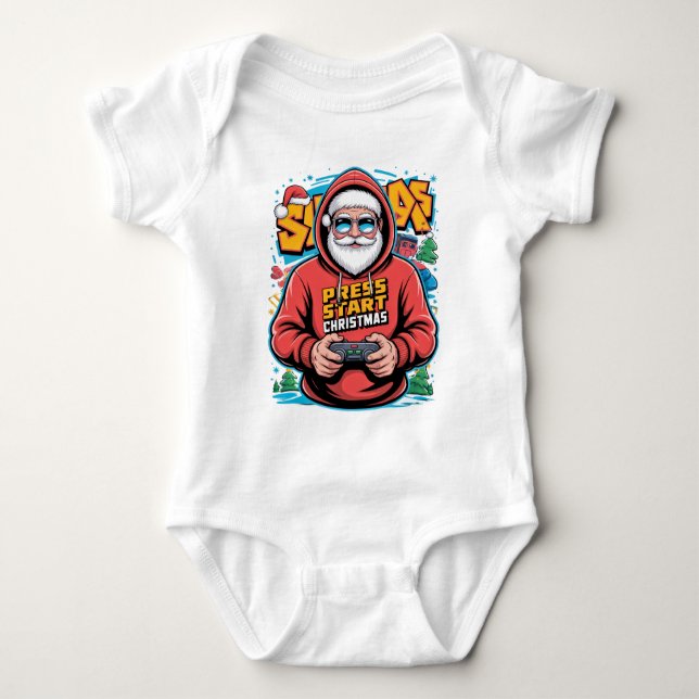 Gamer Christmas Gifts for Console Lovers Baby Bodysuit (Front)