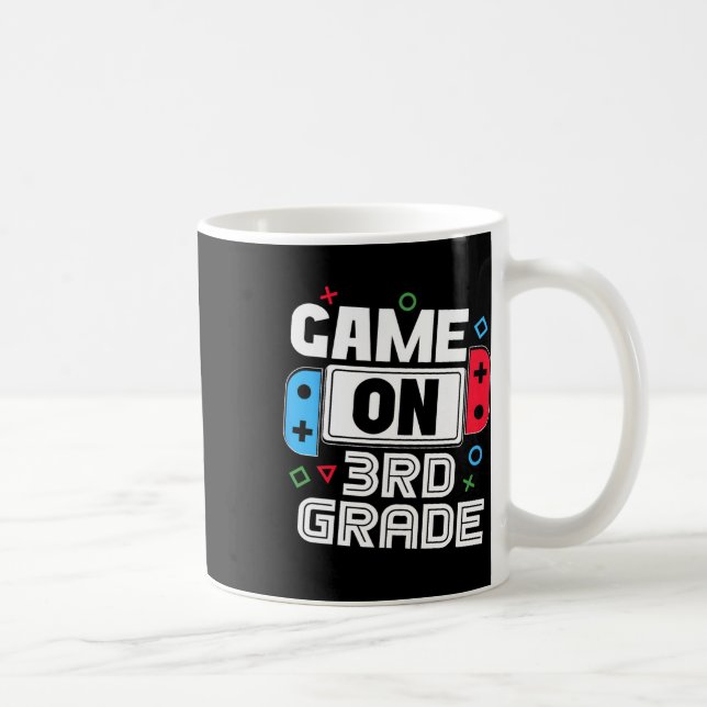 Gamer Ck To School Funny Game 3rd Grade Kids Boys  Coffee Mug (Right)