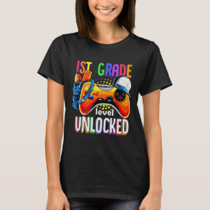 Gamer Ck To School Gamepad 1st First Grade Level U T-Shirt