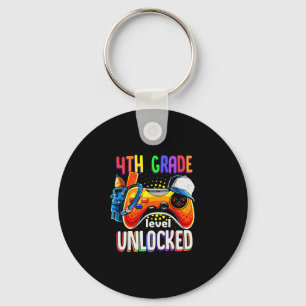 Gamer Ck To School Gamepad 4th Fourth Grade Level  Key Ring