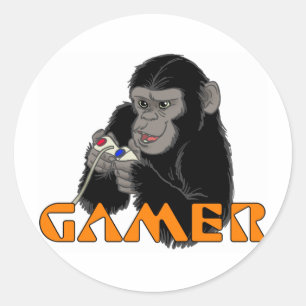 GAMER CLASSIC ROUND STICKER