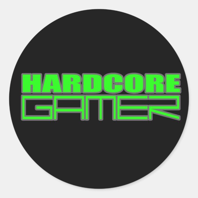 Gamer Classic Round Sticker (Front)