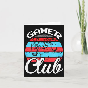 Gamer Club Funny Gaming Quotes Gift For Players Card