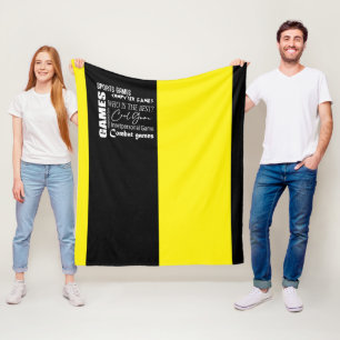 Gamer computer game fleece blanket