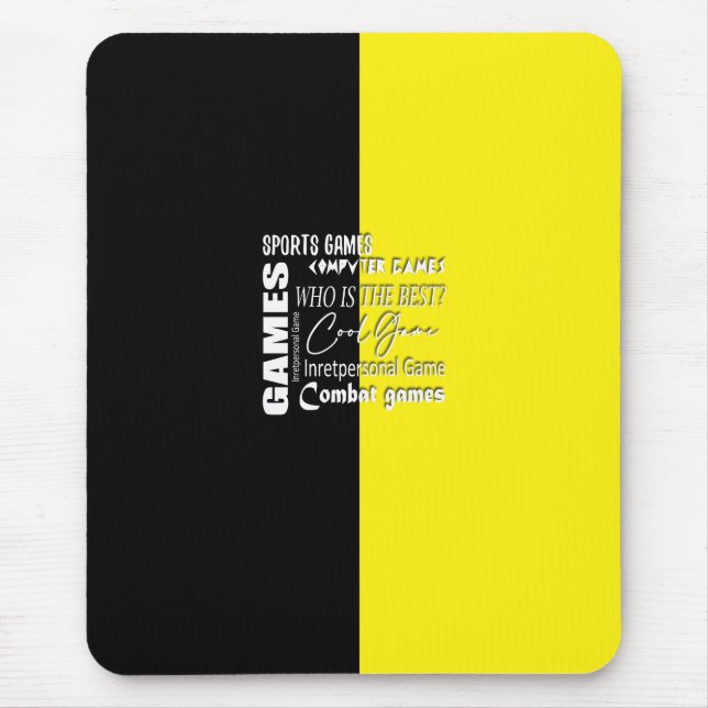 Gamer computer game mouse pad (Front)