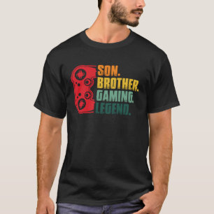 Gamer  Controller Gaming Son Brother Playing Sarca T-Shirt