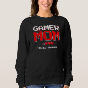 Gamer Couple  Triplets Mum  Gamer Mum  Baby Announ Sweatshirt