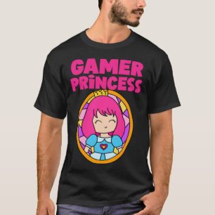 Gamer Cute Princess Video Game  For Her T-Shirt
