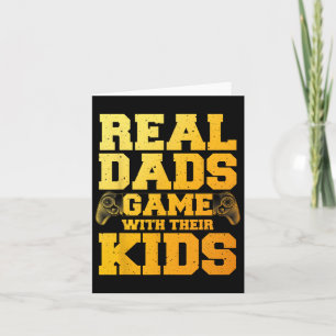 Gamer Dad Art For Gaming Dad Daddy Men Game Lover  Card