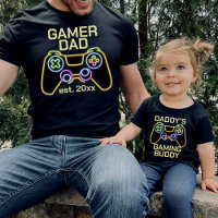 Gamer Dad Est Date Gaming Father Child Matching