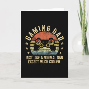 Gamer Dad Father's Day Gaming Gifts Black Men's Mo Card