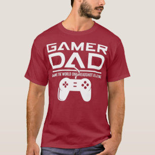 Gamer Dad Fathers Day Retro Video Game Gaming T-Shirt