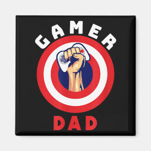 Gamer Dad Funny Gaming Quotes Cool Fathers Gift  Magnet