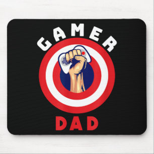 Gamer Dad Funny Gaming Quotes Cool Fathers Gift Mouse Pad