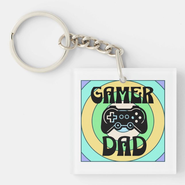 Gamer Dad Key Ring (Front)