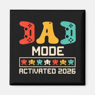 Gamer Dad Mode Activated 2026 Funny Future Father  Magnet