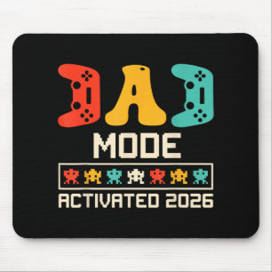 Gamer Dad Mode Activated 2026 Funny Future Father Mouse Pad