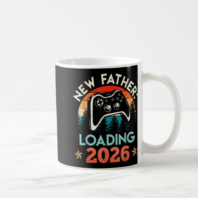 Gamer Dad New Father Loading 2026 Funny Future Dad Coffee Mug (Right)