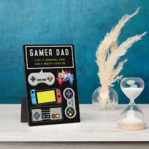 Gamer Dad Plaque – Like a Normal Dad, Only Cooler