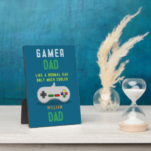 Gamer Dad Plaque – Like a Normal Dad, Only Cooler