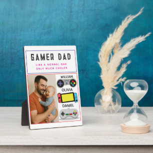Gamer Dad Plaque – Like a Normal Dad, Only Cooler