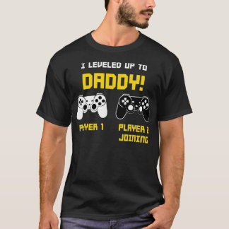 Gamer Dad Player Gaming Console Gender Reveal RPG T-Shirt