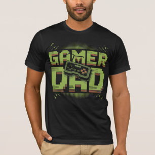 Gamer Dad T-Shirt – Geschenk für Zocker Papa