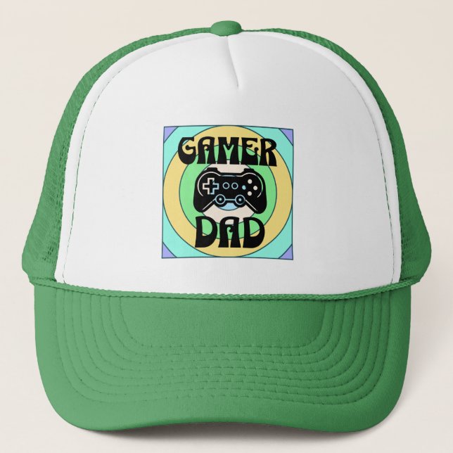 Gamer Dad Trucker Hat (Front)