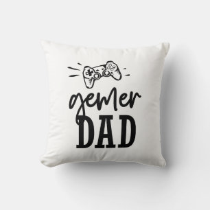 Gamer Dad with Controller Cushion
