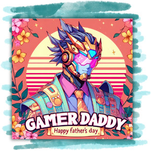 Gamer Daddy Happy Father's Day   Poster