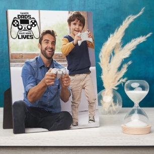 Gamer Dads Fathers Day Custom Photo Plaque