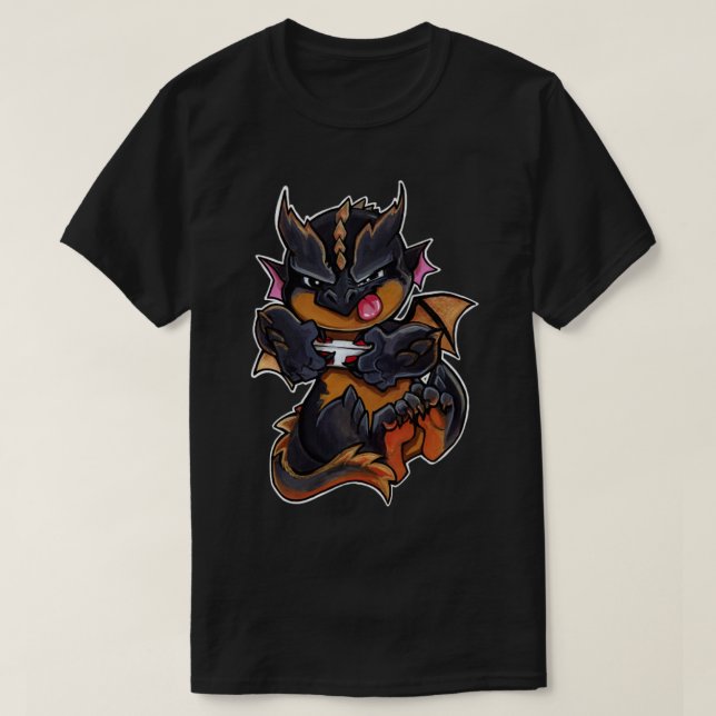 Gamer dragon T-Shirt (Design Front)